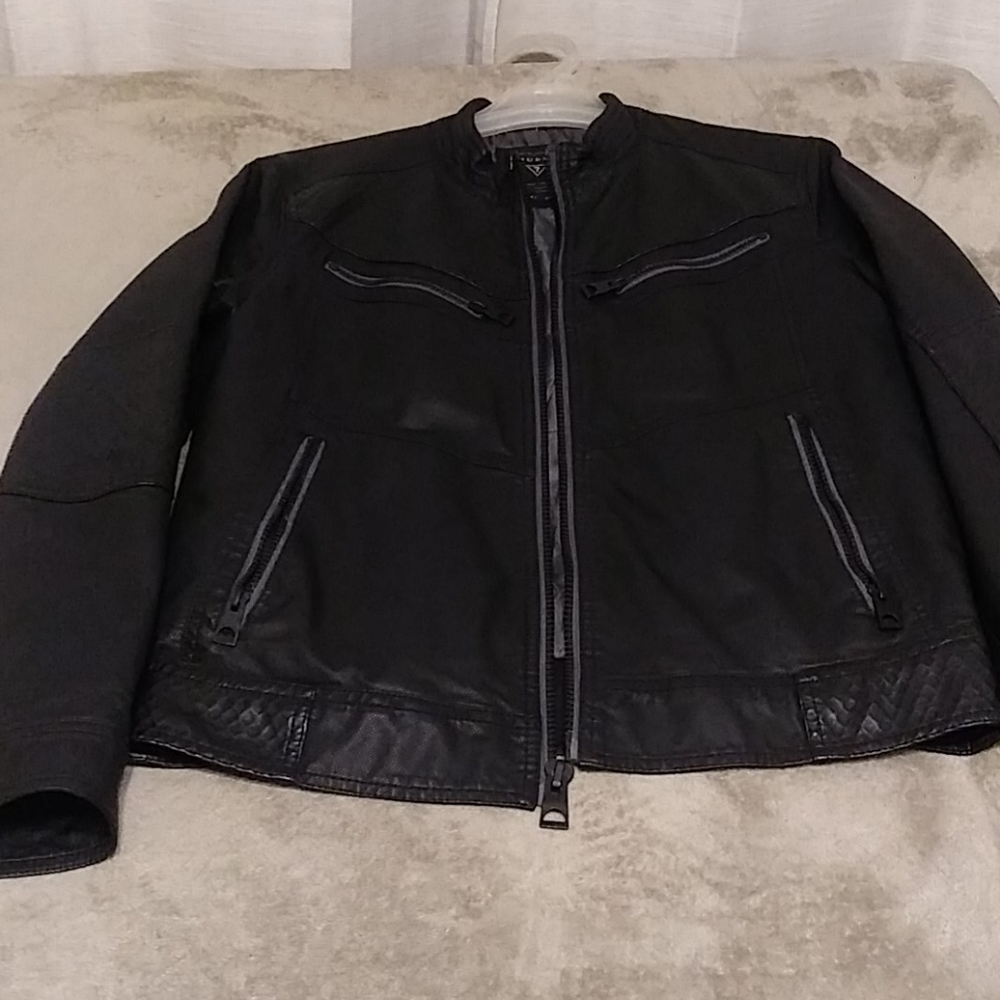 Men's Guess Faux Leather Jacket